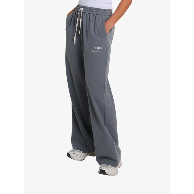 Alix The Label Dames broek relaxed soft grey melange 2509124327-880 large