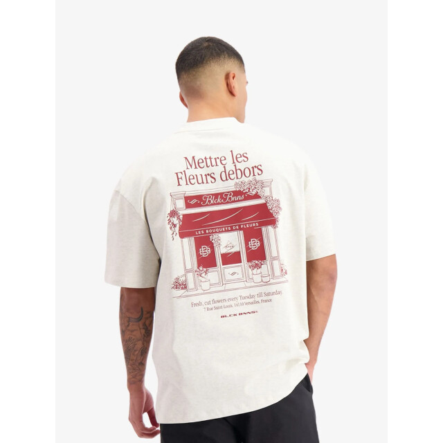 Black Bananas Heren t-shirt les fleurs 1-225-3-06-88888 large