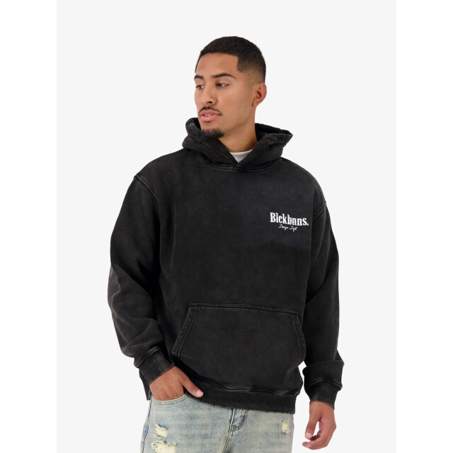 Black Bananas Heren hoodie brush zwart 1-224-2-63-000000 large