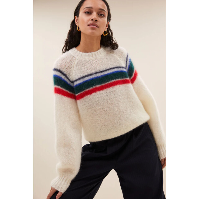 By-Bar Amsterdam 25515004 liam stripe pullover 25515004 liam stripe pullover large