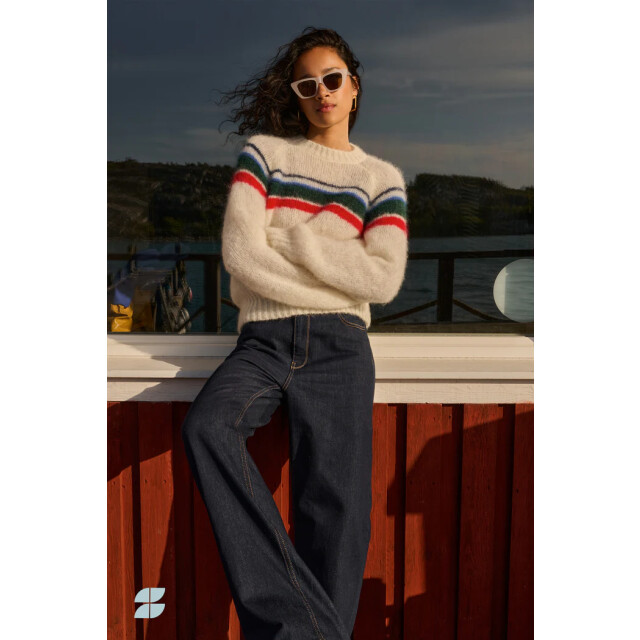 By-Bar Amsterdam 25515004 liam stripe pullover 25515004 liam stripe pullover large