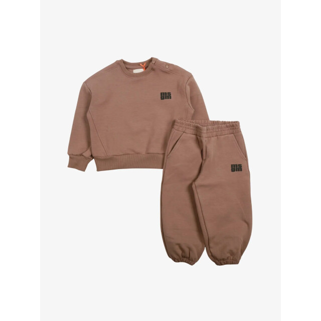 Msgm Jongens joggingpak taupe F5MSUNTP282-MS042 large