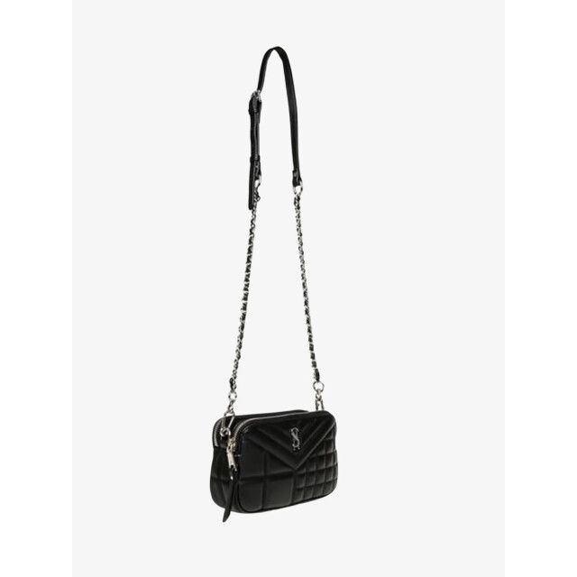 Steve Madden Dames tas bnuage-q zwart zilver SM13001814-BSL large