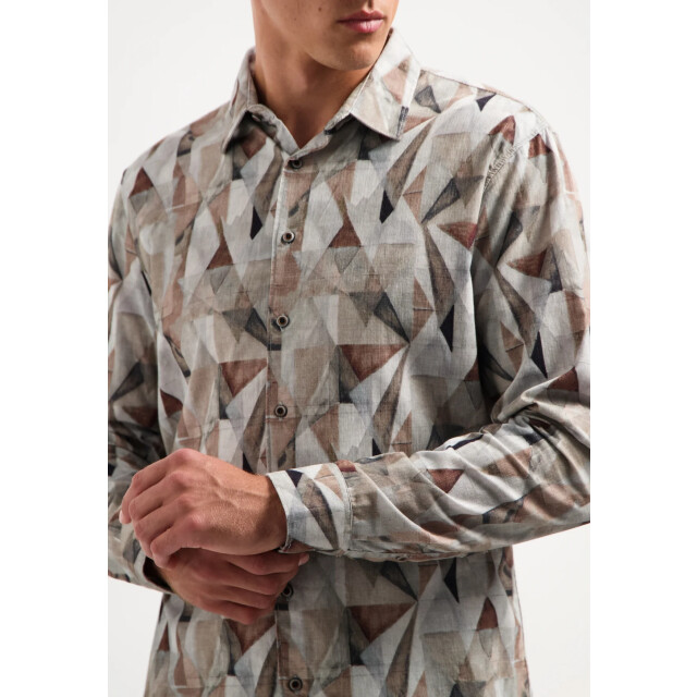 No Excess Heren overhemd 29430923 044 taupe NoExcess Overhemd 29430923 044Taupe large