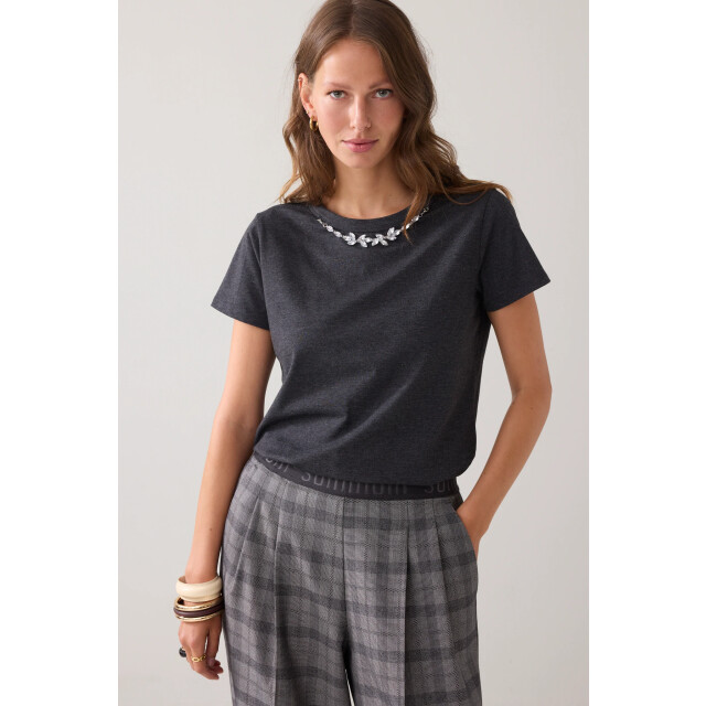 Summum 3s5194-30724 t-shirt met necklace detail 3s5194-30724 T-shirt met necklace detail large