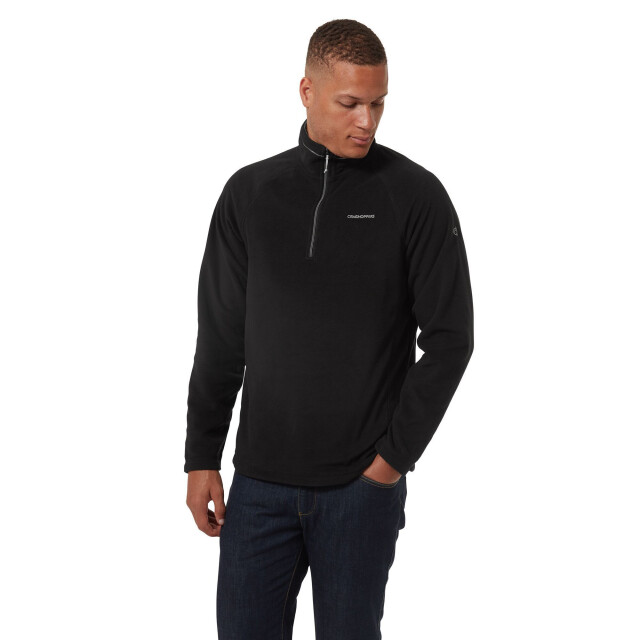 Craghoppers Heren corey vi half zip fleece top UTCG1466_black large