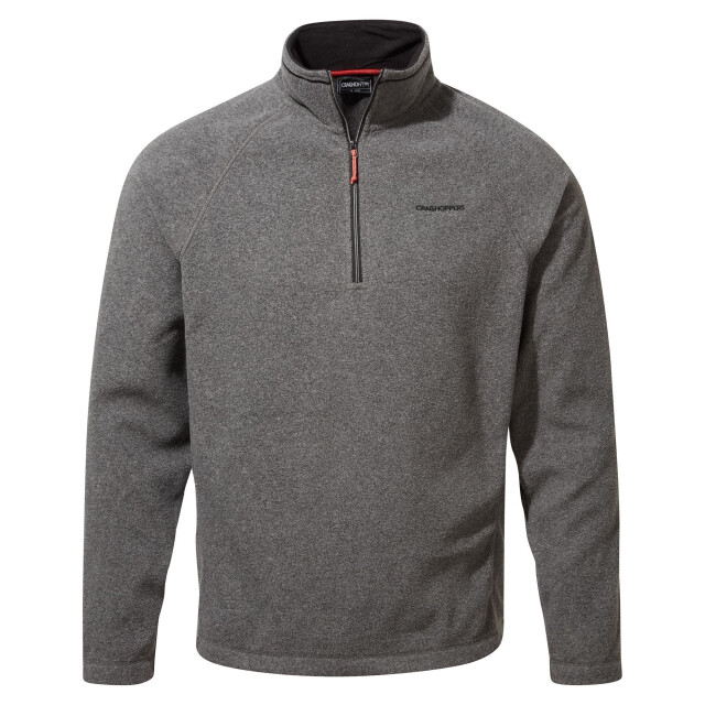 Craghoppers Heren corey vi half zip fleece top UTCG1466_blackpeppermarl large
