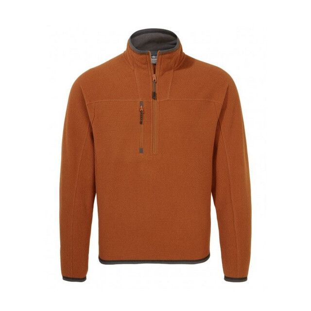 Craghoppers Heren expert active marl half zip fleece top UTCG1777_pottersclay large