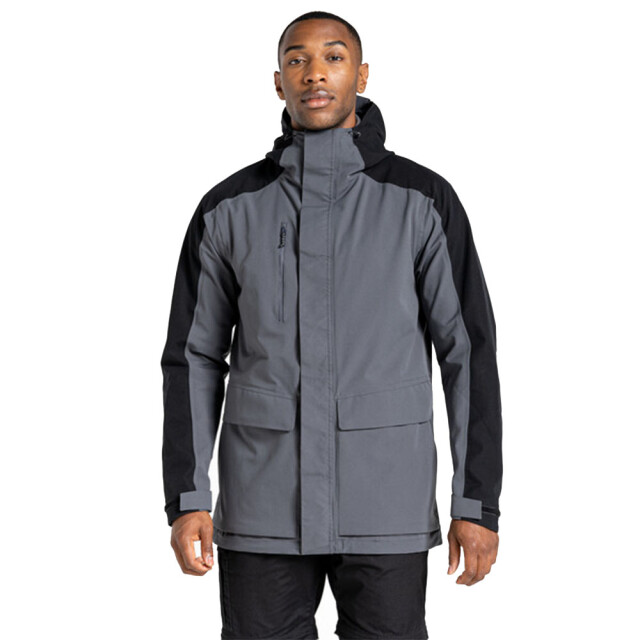 Craghoppers Heren expert kiwi pro stretch jacket UTCG1712_carbongreyblack large