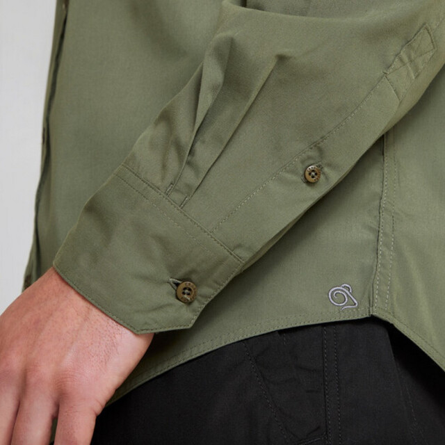 Craghoppers Heren expert kiwi overhemd UTCG1724_darkcedargreen large
