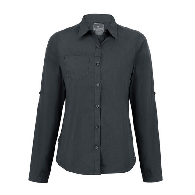 Craghoppers Dames expert kiwi shirt met lange mouwen UTCG1759_carbongrey large