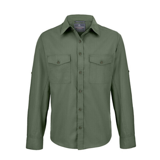 Craghoppers Heren expert kiwi overhemd UTCG1724_darkcedargreen large
