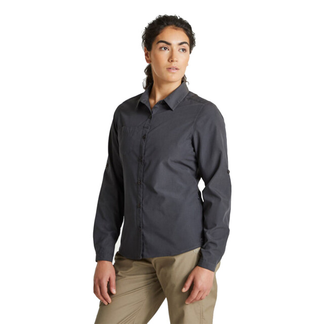Craghoppers Dames expert kiwi shirt met lange mouwen UTCG1759_carbongrey large