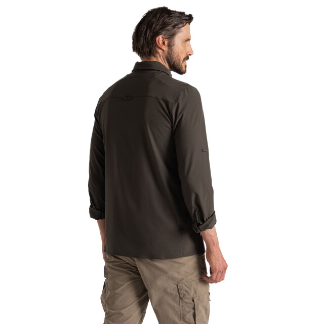 Craghoppers Heren nosilife shirt met lange mouwen UTCG2036_woodlandgreen large