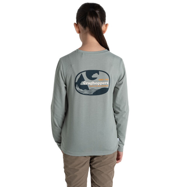 Craghoppers Kinder/kids cruz nosilife t-shirt met lange mouwen UTCG2063_lichengreen large