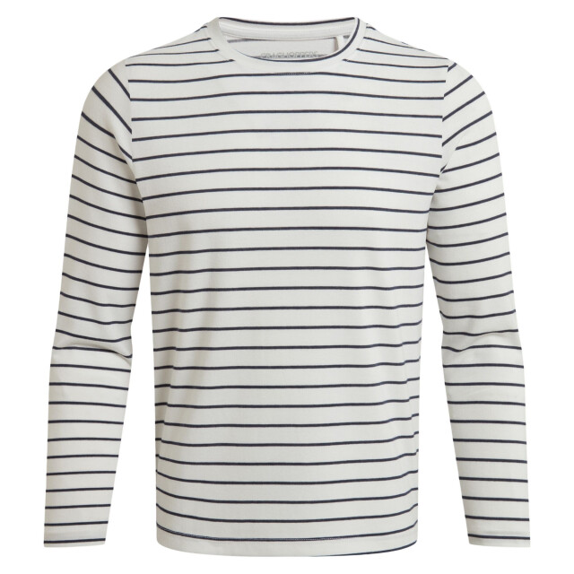 Craghoppers Dames akona stripe nosilife t-shirt met lange mouwen UTCG2070_bluenavy large