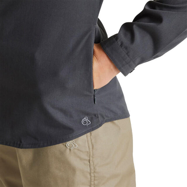 Craghoppers Dames expert kiwi shirt met lange mouwen UTCG1759_carbongrey large
