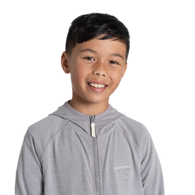 Craghoppers Frey nosilife hooded jacket voor kinderen/kinderen UTCG2132_softgreymarl large