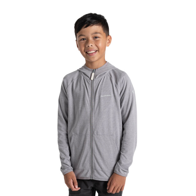 Craghoppers Frey nosilife hooded jacket voor kinderen/kinderen UTCG2132_softgreymarl large