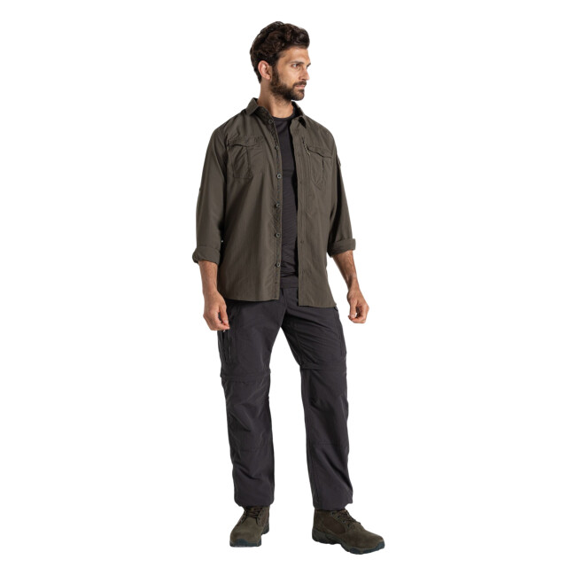 Craghoppers Heren nosilife iii cabrio cargo broek UTCG2141_blackpepper large