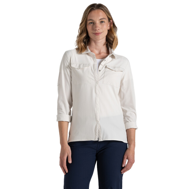 Craghoppers Dames nosilife pro iii shirt met lange mouwen UTCG2165_seasalt large