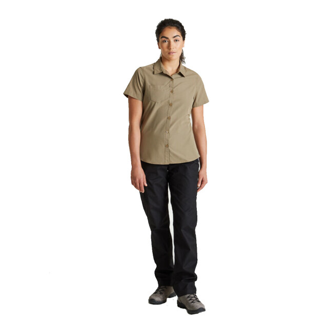 Craghoppers Dames expert kiwi shirt met korte mouwen UTCG1715_pebble large