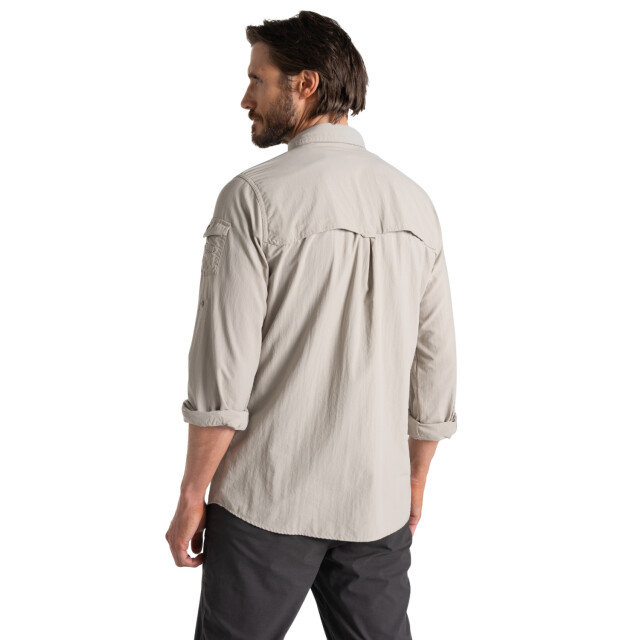 Craghoppers Heren adventure iii nosilife shirt met lange mouwen UTCG2173_parchment large