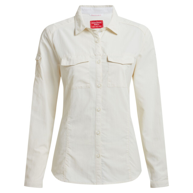 Craghoppers Dames adventure iii nosilife shirt met lange mouwen UTCG2166_seasalt large