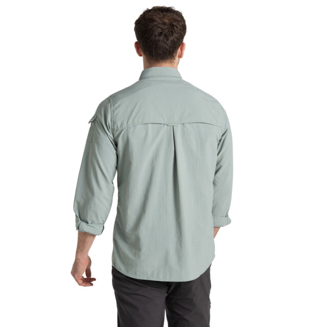 Craghoppers Heren adventure iii nosilife shirt met lange mouwen UTCG2173_lichengreen large