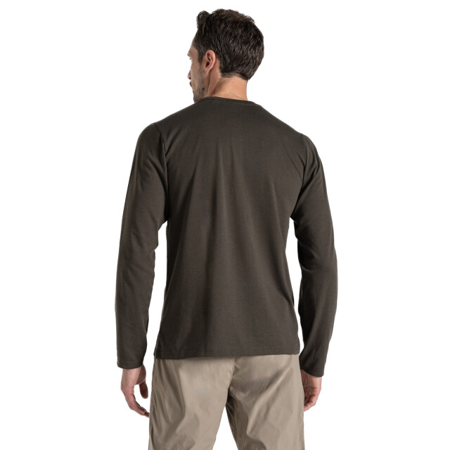 Craghoppers Heren abel nosilife t-shirt met lange mouwen UTCG2195_woodlandgreen large