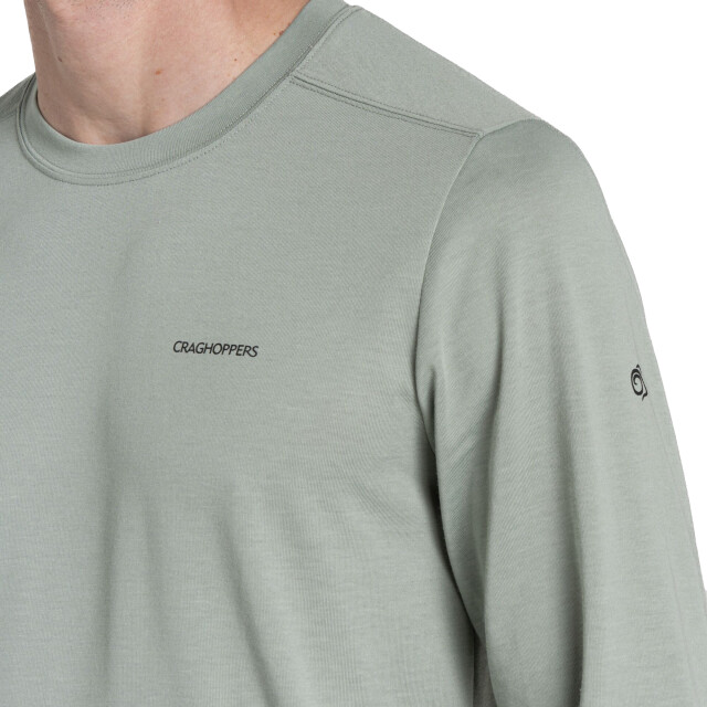 Craghoppers Heren abel nosilife t-shirt met lange mouwen UTCG2195_lichengreen large