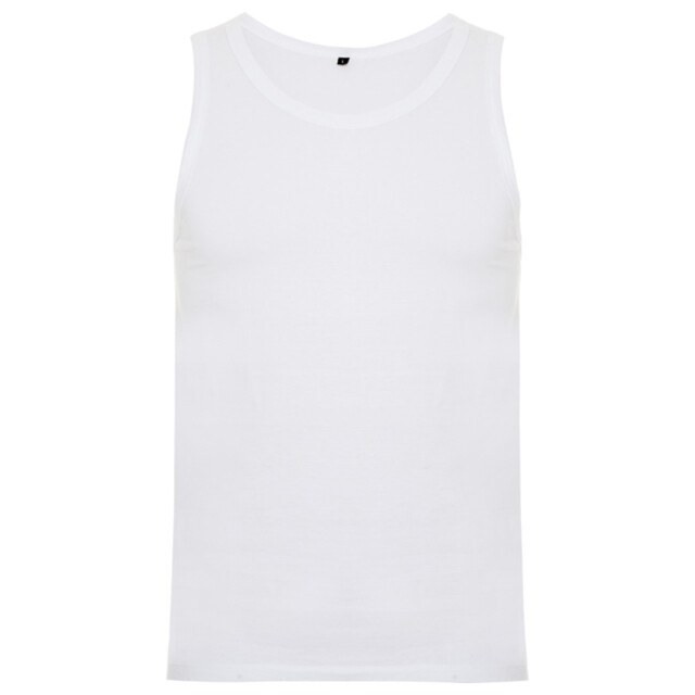 Roly Heren texas plain tank top UTLT4496_white large