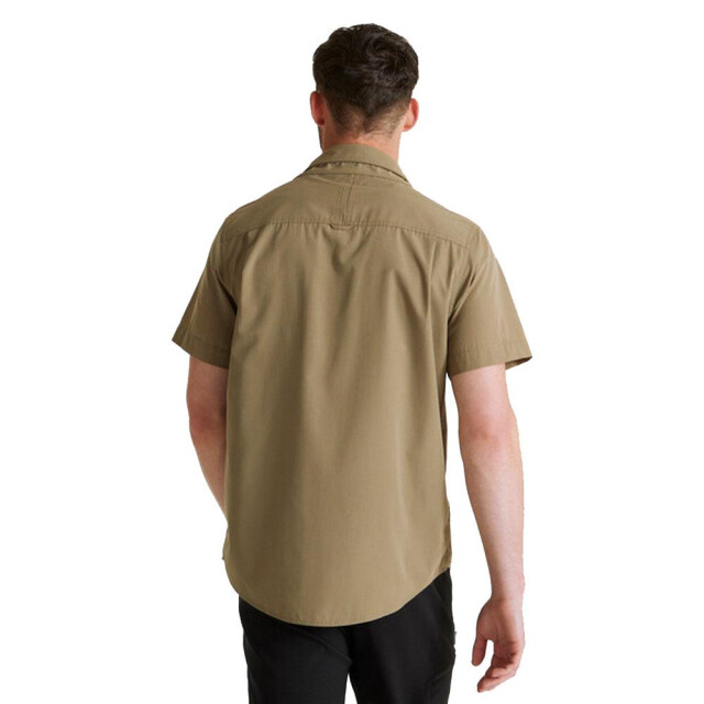 Craghoppers Expert kiwi overhemd met korte mouwen voor heren UTLT475_pebble large