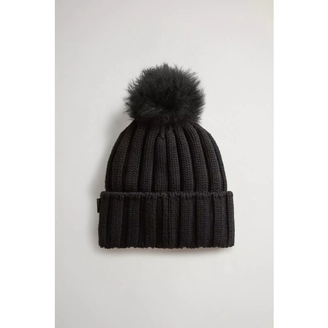 Woolrich Women beanie cash pom pom 159157221 large
