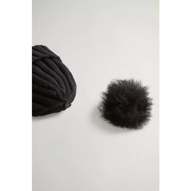 Woolrich Women beanie cash pom pom 159157221 large