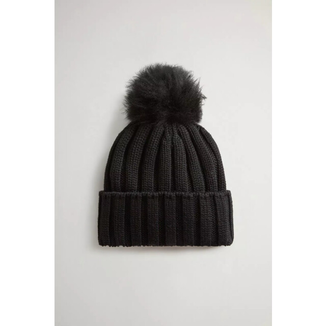 Woolrich Women beanie cash pom pom 159157221 large