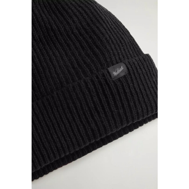 Woolrich Knitted ribbed beanie 159674803 large