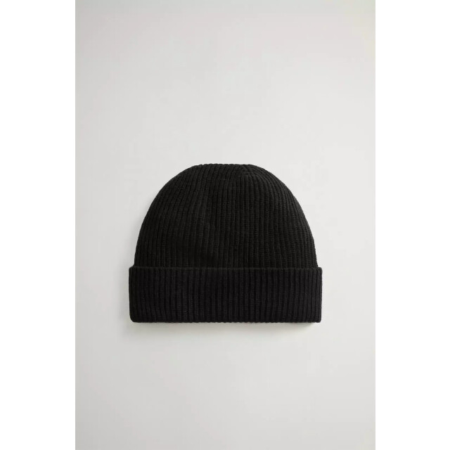 Woolrich Knitted ribbed beanie 159674803 large