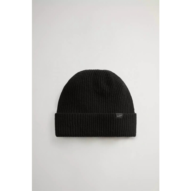 Woolrich Knitted ribbed beanie 159674803 large