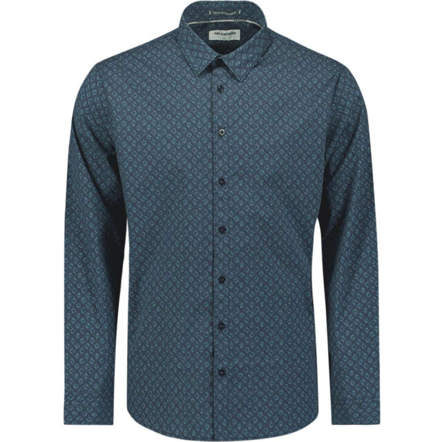 No Excess Shirt strech allover printed night 29430927-078 large