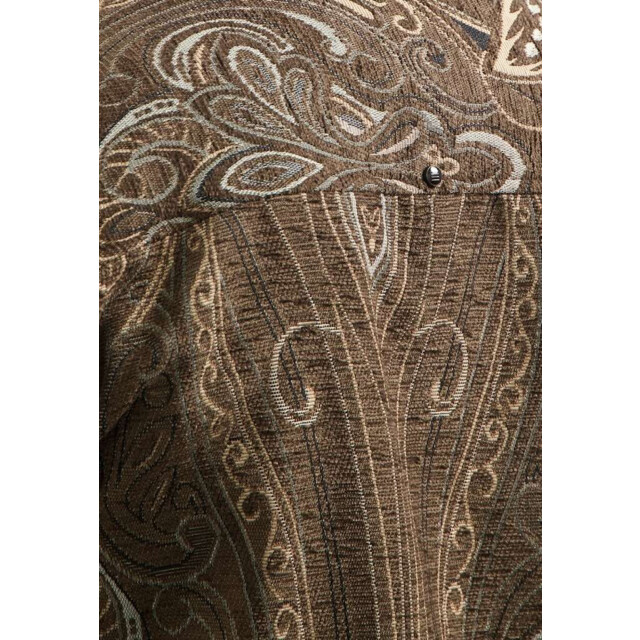 No Excess Overshirt buttons fancy jacquard brown 29530905-040 large
