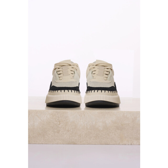 Rino & Pelle Rocco.1002511 rino en pelle mixed material sneaker birch black Rocco.1002511 Birch black large