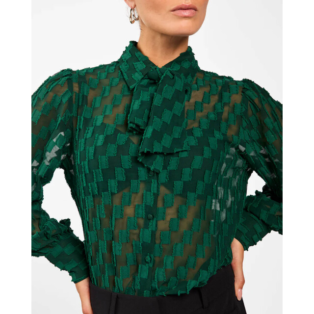 Aaiko Blouse lange mouw veronne tie squar Aaiko Blouse lange mouw VERONNE TIE SQUAR large