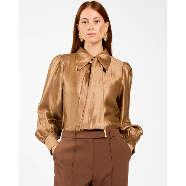 Aaiko Blouse lange mouw veronne tie shimm Aaiko Blouse lange mouw VERONNE TIE SHIMM large