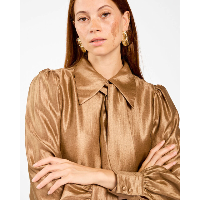 Aaiko Blouse lange mouw veronne tie shimm Aaiko Blouse lange mouw VERONNE TIE SHIMM large