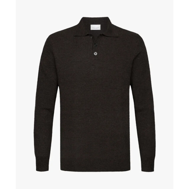Profuomo polo ls ppwj30033c h2 dark brown 05312.870.0001 large