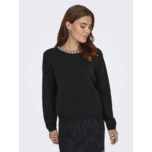 Jacqueline de Yong alva life l/s embellish pullover 15351917 - 06712.991.0182 large