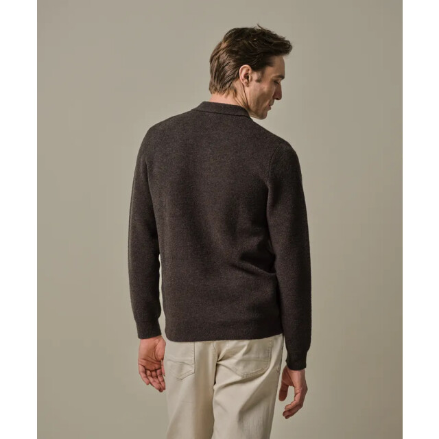 Profuomo polo ls ppwj30033c h2 dark brown 05312.870.0001 large