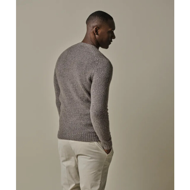 Profuomo pullover crew neck ppwj30037b h1 light brown 05711.810.0015 large