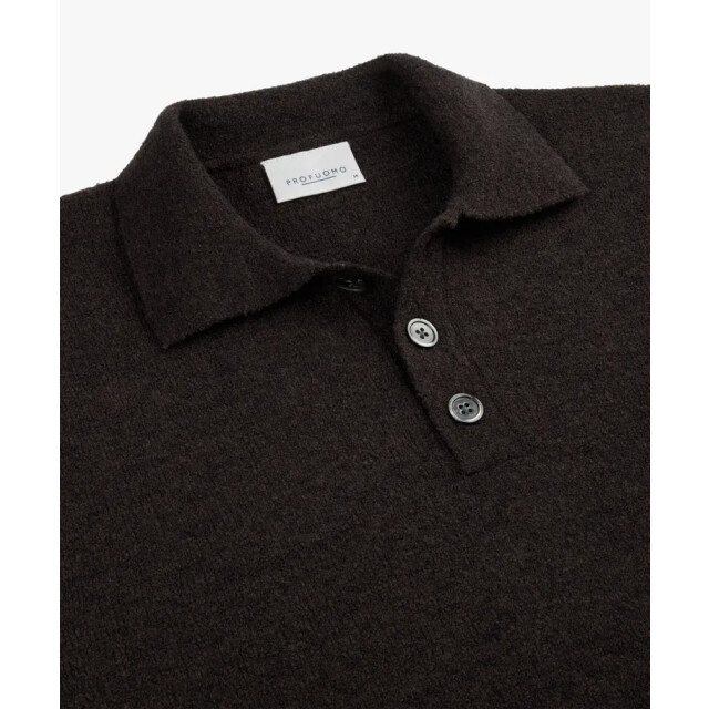 Profuomo polo ls ppwj30033c h2 dark brown 05312.870.0001 large